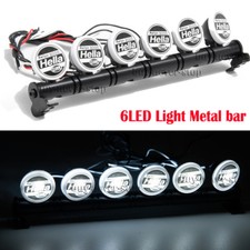 6LED Metal Roof SPOT Light Bar For SCX10 D90 TRX-4 Wraith 1/10 RC Rock Crawler