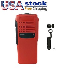 1x Red Refurbish Front Housing Cover Case for HT750 Radio Walkie Talkie