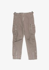 New Helmut Lang Men Pants Vintage Cargo Flight Brown Zipper in Size 50 L 
