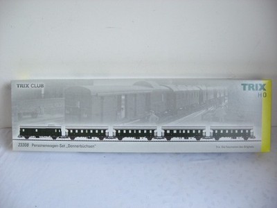 MMS83* TRIX CLUB H0 23308 Wagen-Set ''Donnerbüchsen'' Ep.III OVP NEUwertig Beleuch