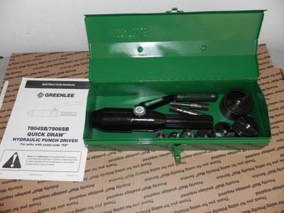 1(ea) GREENLEE 7806SB Quick Draw Hydraulic Punch driver KIT 1/2 - 2'' with case
