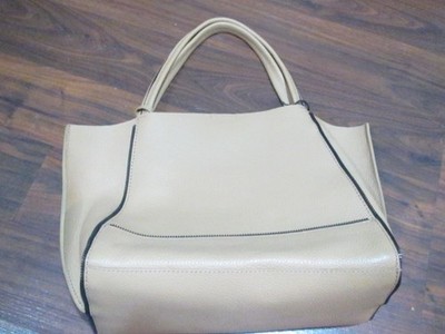 NWT!  BOTKIER NEW YORK SOHO BITE SIZE CAMEL LEATHER TOTE BAG - BEAUTY! $288