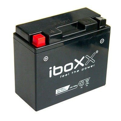 Iboxx Motorrad Gel Batterie YT12B-4, 12 Volt, 10 Ah, komplett geschlossen
