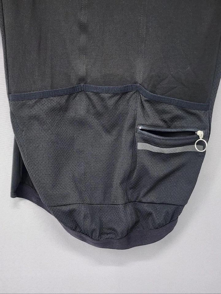 Camiseta deportiva de ciclismo Rapha súper ligera para hombre mediana negra bolsillos con cremallera completa carretera Foto 4 de 4