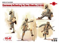 Icm 35695 - 1:35 German Infantry In Gas Masks 1918 - Neu