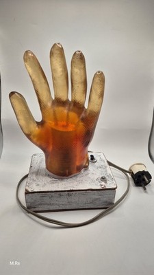 Tischlampe/Dekohand/Schmuckhand , Beleuchtet, Eigenbau 