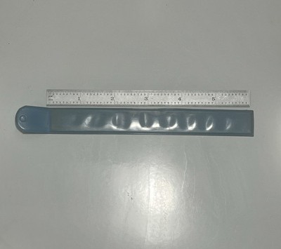 Fowler 52-310-006 Tempered 16R. 6  Ruler w/ case. 32nd 64th 50th 100ths USA