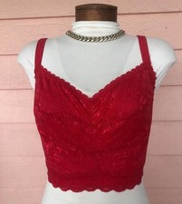 COSABELLA BRALETTE Never Say Never Longline Sz S Red New NWOT Made in Italy YUM