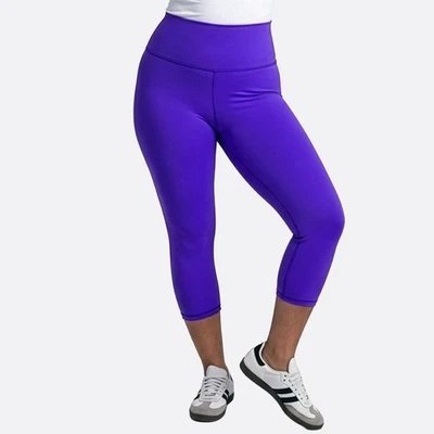 Fabletics Electric Purple Capri M/L 0X 10 High-Waisted Leggings 7/8 Yoga Pants - Image 1 of 4