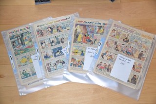Mecki Hörzu 50 Original Pages from 1959 "Saboteurs at Work" including 4 Complete Series!