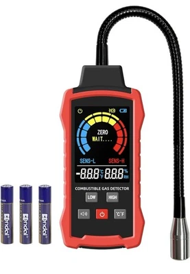 INTENDVISION Natural Gas Detector, Combustible Gas Leak Detector with 11-Inch Probe