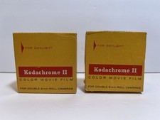 2 Boxes Vintage NIB Kodak Kodachrome II Color Movie Film 8mm - SEALED
