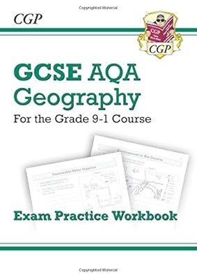 New Grade 9-1 GCSE Geography AQA Exam Practice Workbook, CGP Books, Used; Good B