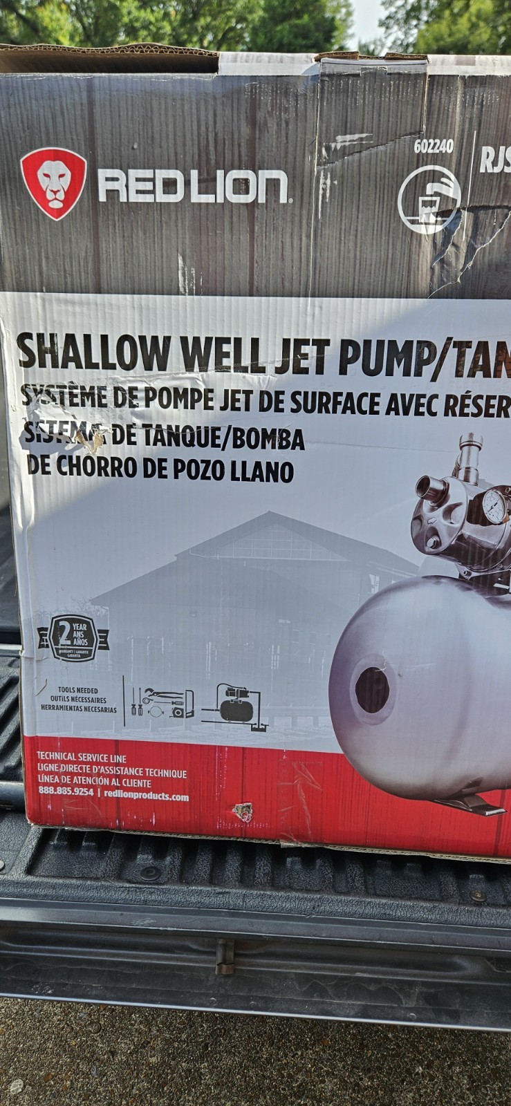 Red Lion Stainless Steel Pump and Tank SystemRJS-75SS/RL15HS
