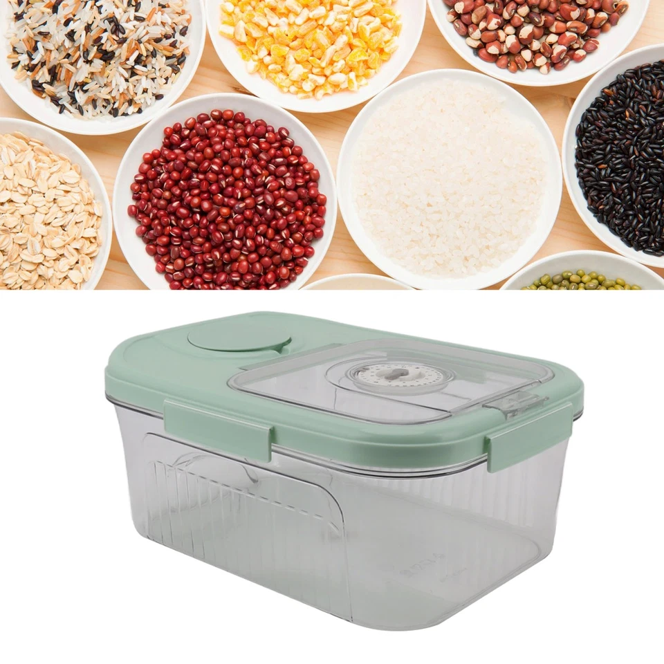 (Kleine 5kg Kapazität Grün)Reis Container Küche Trockenfutter Reis CU - Bild 3 von 4