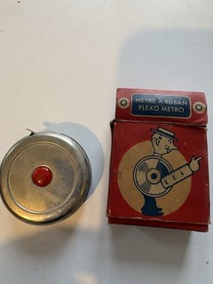 Vintage 1950s Flexi Metro Tape Measure In Original Box