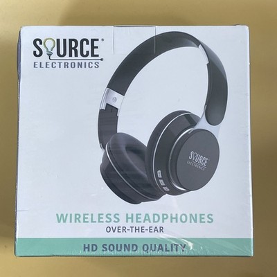New Source Electronics Wireless Headphones Over-the-Ear Black NIB