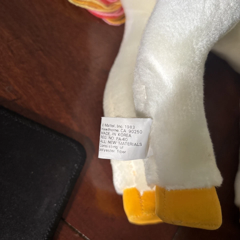 Vintage Starlite Rainbow Brite 12” Plush White Pony Horse Hallmark Mattel 1983 - Image 2 of 4