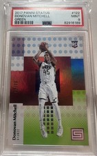 2017 Panini Status Donovan Mitchell /75 Green Rookie PSA 9 RC #122 Cavaliers