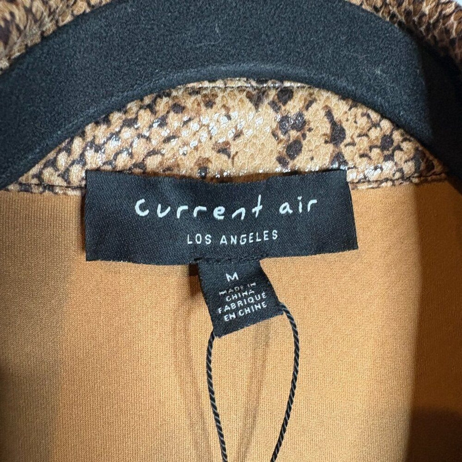 Current Air Snakeskin Belted Jacket - image 4