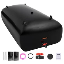 VEVOR Water Storage Bladder 87 Gal PVC Collapsible Portable Water Tank Black