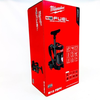 Milwaukee M18 FBPV-0 FUEL, 18 V Akku-Rucksacksauger, tragbarer  für Werkstatt,