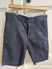 Granatowe szorty chinosy GAPKids 13-14 Regulowane kieszenie na talię Casual Smart 98% Bawełna