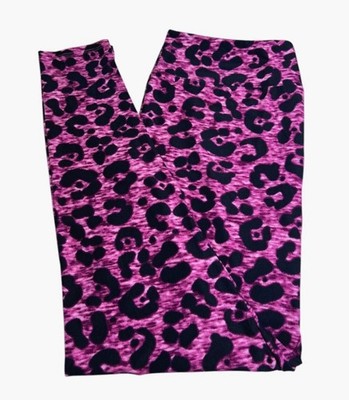 LuLaRoe Leggings TC2 Tall Curvy 2 PINK Wild LEOPARD CHEETAH Jungle ANIMAL Sexy