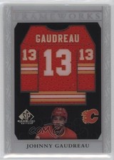 2021-22 Upper Deck SP Game Used Frameworks Johnny Gaudreau #F-GA 11jd