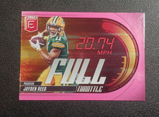 2025 Panini Donruss Elite - Full Throttle Jayden Reed #23 Pink