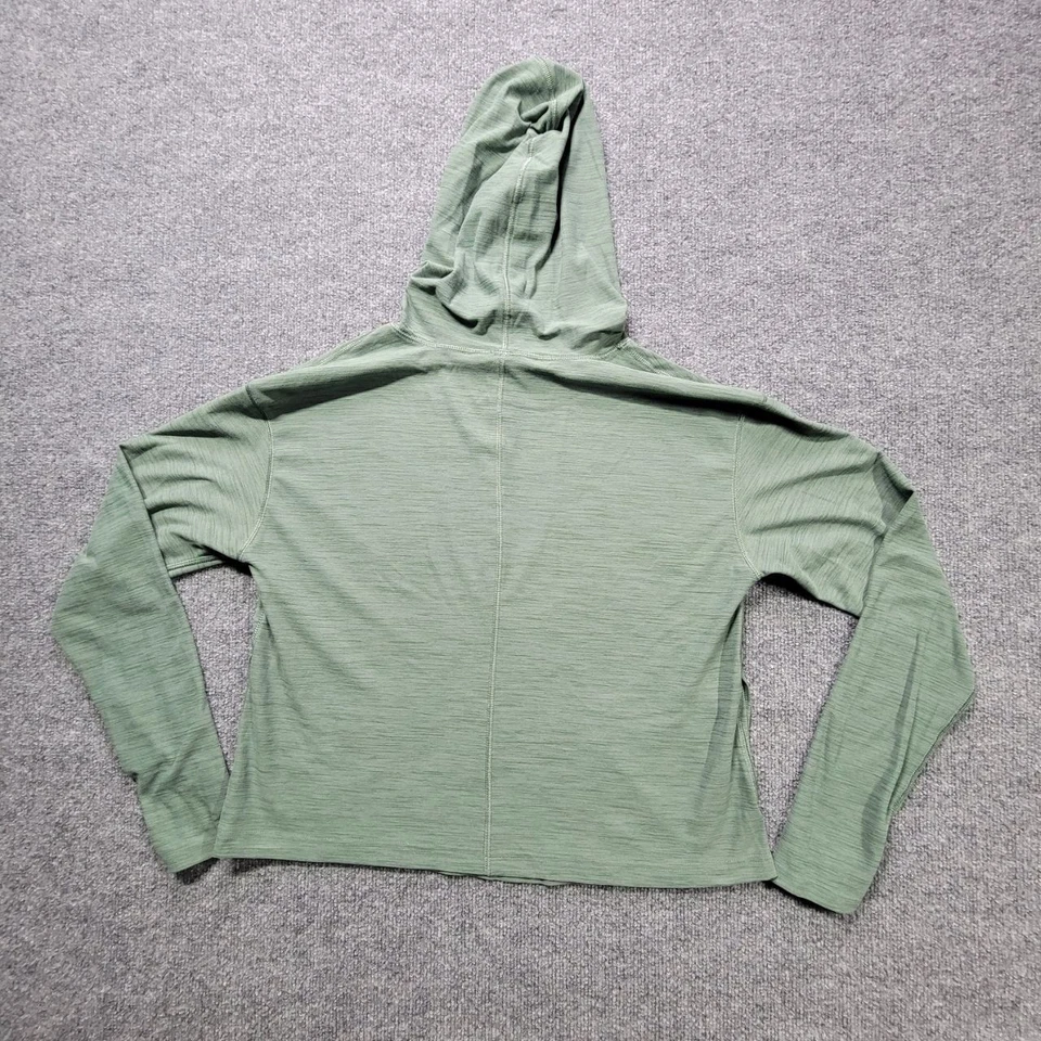 Sudadera con Capucha Old Navy Breathe ON Go-Dry Mujer M Verde Manga Larga Recortada Atlética Foto 3 de 4