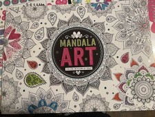 MANDALA ART COLORING BOOK FOR ADULTS OR ADVANCE CHILDREN - PAPERBACK, 60 Pages