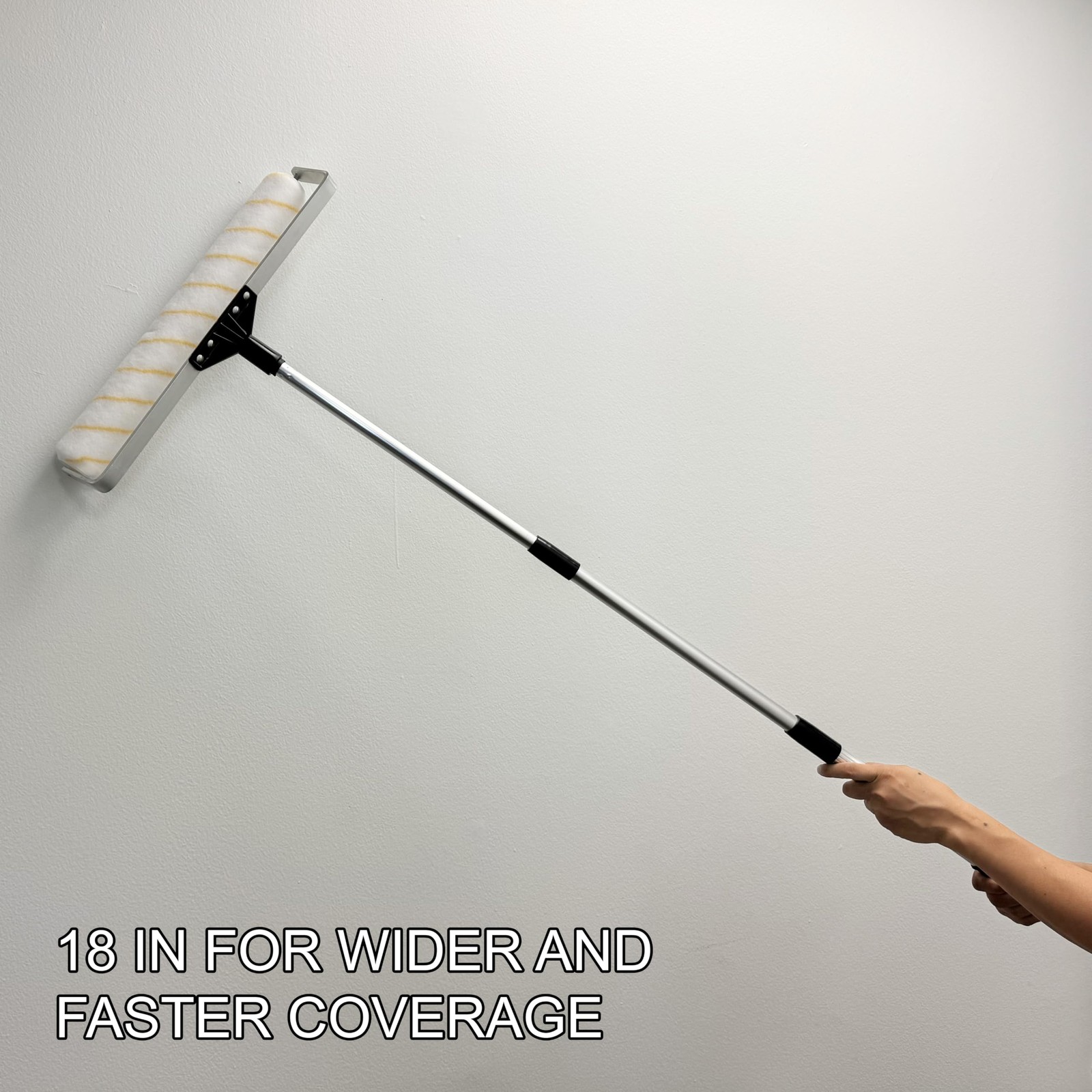 18 Inch Painting Roller Kit Pro Grade 10 PC Set Paint Tray and Liner, Rollers...