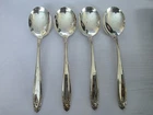 Vtg Prelude Sterling Silver By International 4 Round Bowl Soup Spoons 148 G