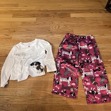 NWT Carter's 2 Piece Dog Appliqued Top and Dog Print Pants Pajama's 4T