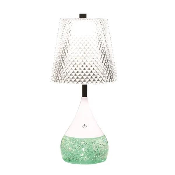 Colour Changing Glitter Lamp Diamond Shade LED USB Touch Dimming Features Relax