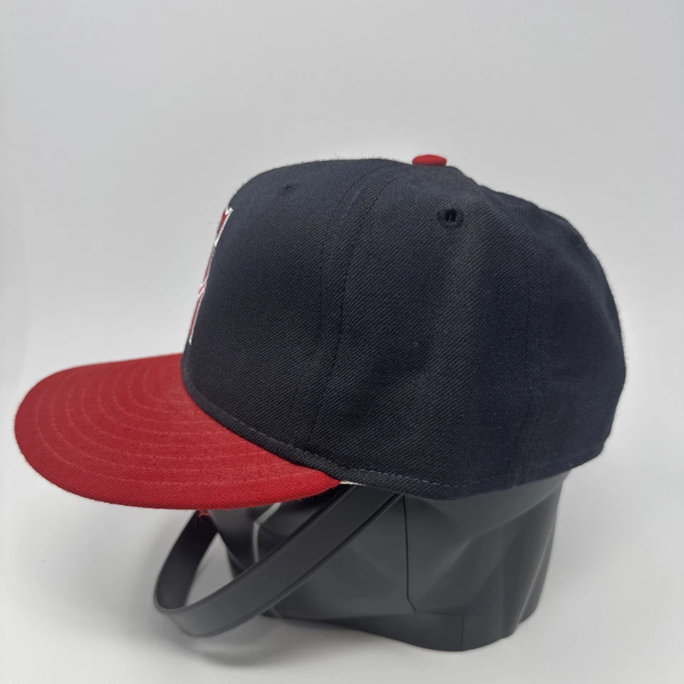 Vtg MLB California Angels New Era Fitted Wool Diamond Collection Hat Size 7 1/8 - Image 3 of 4