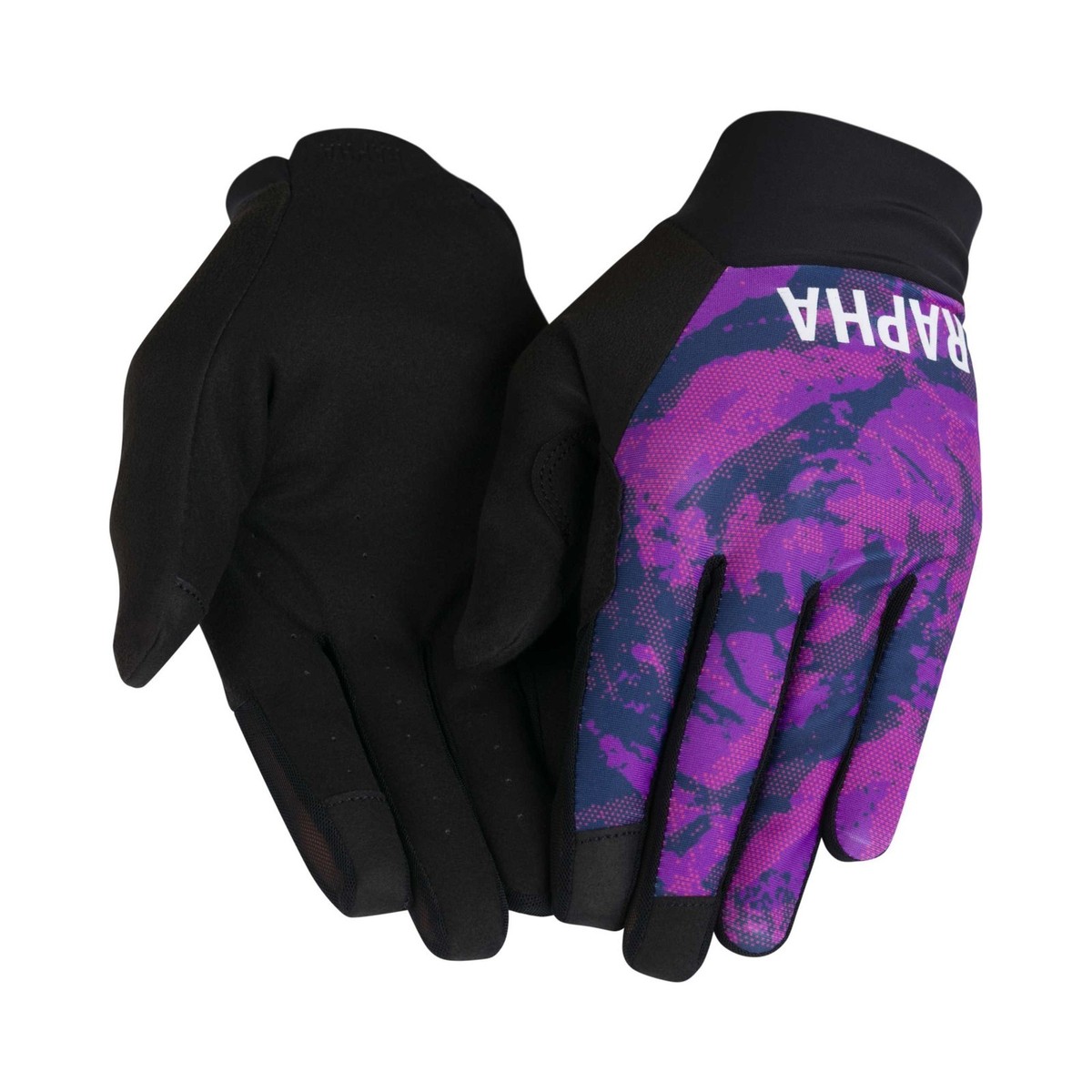 NEW Rapha Size M Trail Lightweight Gloves - Print Pack Purple