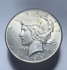 1928 P PEACE SILVER DOLLAR RARE DETAILS KEY DATE-1152