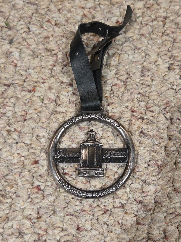 Savannah Harbor Troon Golf Course Metal Bag Tag w/ Leather Strap
