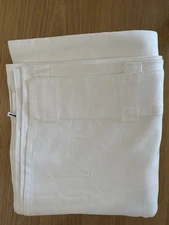 1 Pottery Barn Broadway Double Widé Drape Curtain 100x108 Ivory Unlined Cotton