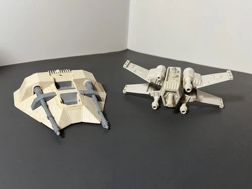 STAR WARS Micro Collection Vehicle Parts Lot - Rebel Snowspeeder & X-Wing