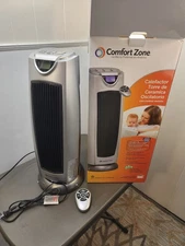 Comfort Zone Oscillating Digital Tower Space Heater with Remote Control
