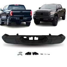 Rear Bumper Step Assembly for Toyota Tundra 2014-2022 with Sensor Holes Black