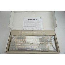 Epomaker RT100 Mechanical Keyboard Retro White Wireless Bluetooth Excellent