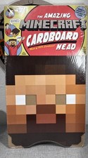 The Amazing Minecraft Cardboard Head Steve Mojang Jinx New Costume