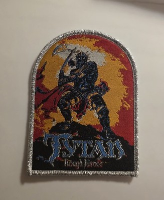 Tytan Rough Justice Silver Glitter Woven Patch