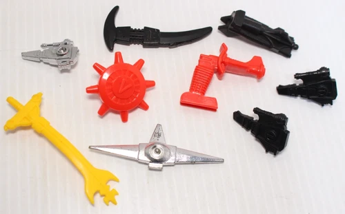 Vintage 1984 Voltron Weapon and Accessory Lot Panosh Place Shield Spear Cannon