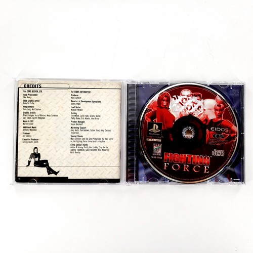 Fighting Force (Sony PlayStation 1, 1997) Complete Torn Manual Tested & Works - Picture 2 of 15