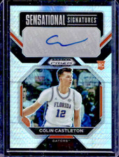 2023 Prizm Colin Castleton Hyper Prizm Auto Rookie Card RC #SS-CLC